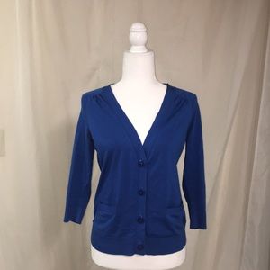 Ann Taylor blue cardigan sz small